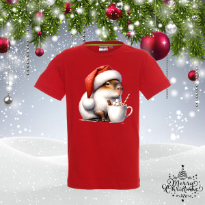 Детска коледна тениска - Капибара