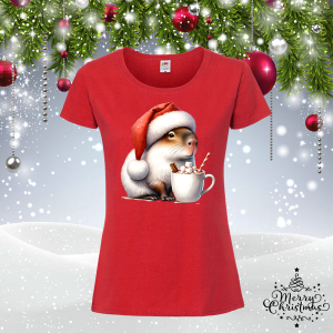 Коледна забавна тениска-  Капибара