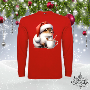 Мъжка коледна блуза- Капибара