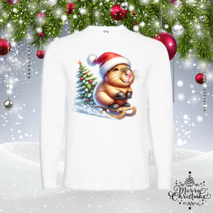 Мъжка коледна блуза - Капибара