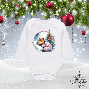 Коледно бебешко боди- Капибара