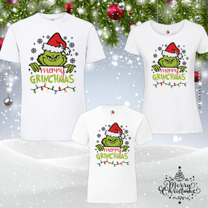 Комплект коледни тениски-  Гринч