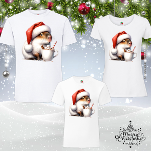 Комплект коледни тениски-  Капибара