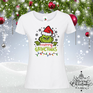 Дамска коледна тениска- Гринч