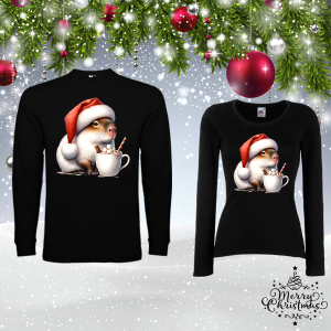 Комплект коледни блузи- Капибара