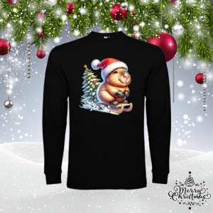 Мъжка коледна блуза- Капибара