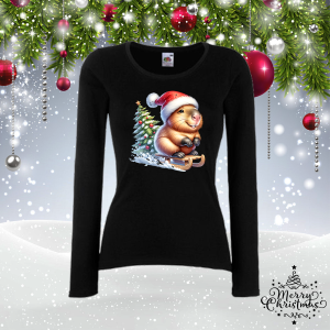 Забавна коледна блуза- Капибара