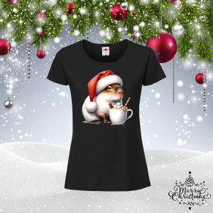 Коледна забавна тениска- Капибара