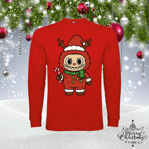 Мъжка коледна блуза - Лабубу