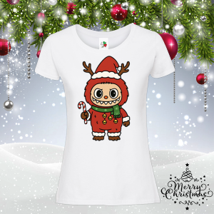 Дамска коледна тениска- Лабубу