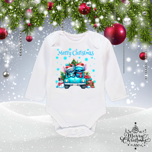 Коледно бебешко боди- Стич