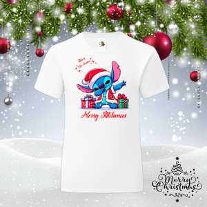 Забавна коледна тениска- Стич