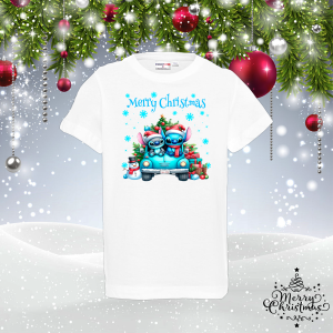 Детска коледна тениска- Стич