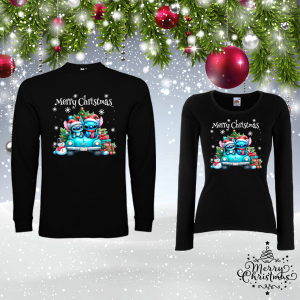 Комплект коледни блузи- Стич