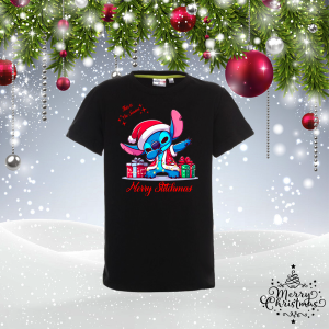 Детска коледна тениска- Стич