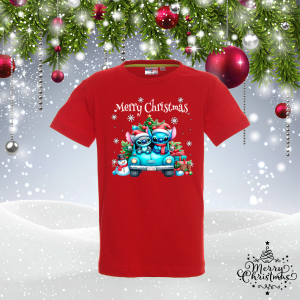 Детска коледна тениска- Стич