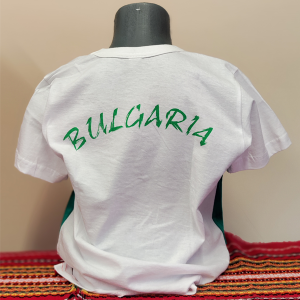 Тениска България - бяло,зелено, червено