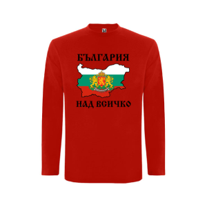 Червена  детска блуза- България