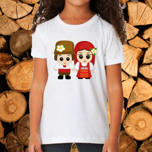 Детска тениска  със забавни народни мотиви