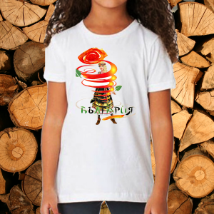 Детска тениска с народни мотиви.