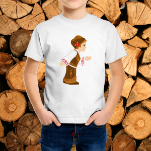 Детска тениска с народни мотиви.