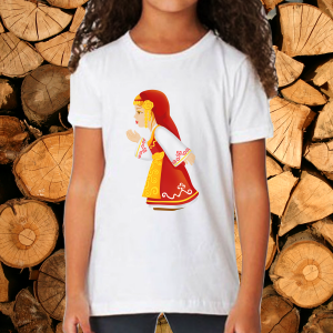 Детска тениска с народни мотиви.