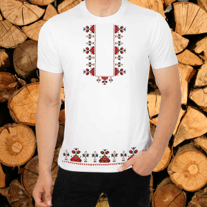 Мъжка  тениска с мотиви на шевици - вариант 2