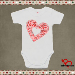 Бебешко боди - LOVE