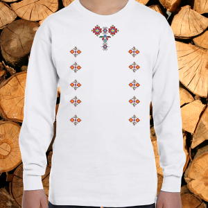 Детска  блуза с мотиви на шевици .