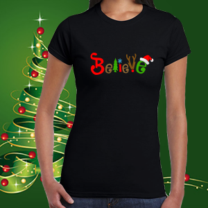 Коледна забавна тениска