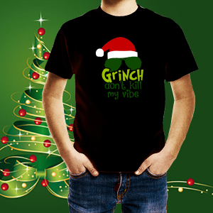 Детска коледна тениска Гринч