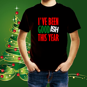Детска коледна тениска Добър