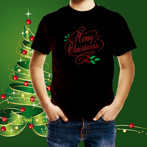 Детска коледна тениска Merry Christmas