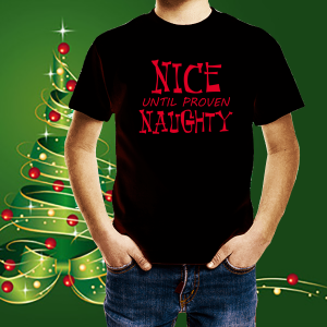 Детска коледна тениска Послушен