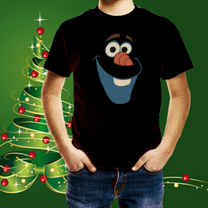 Детска коледна тениска Олаф