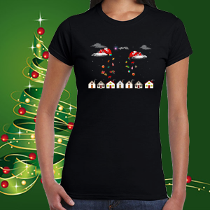 Коледна забавна тениска