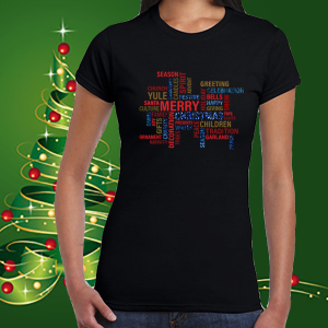 Коледна забавна тениска