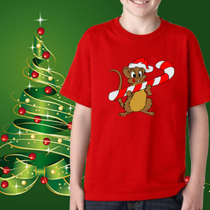 Детска коледна тениска Мишле