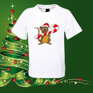 Детска коледна тениска Мишле