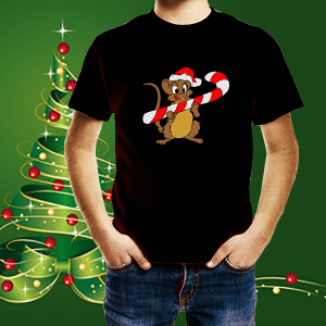 Детска коледна тениска Мишле