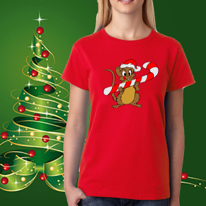 Дамска коледна тениска
