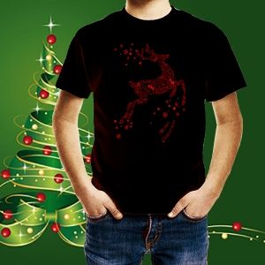 Детска коледна тениска Елен