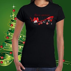 Коледна забавна тениска