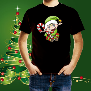 Детска коледна тениска Елф