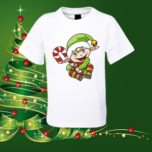 Детска коледна тениска Елф
