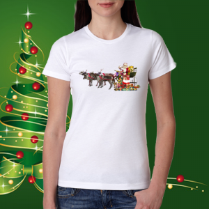 Коледна забавна тениска