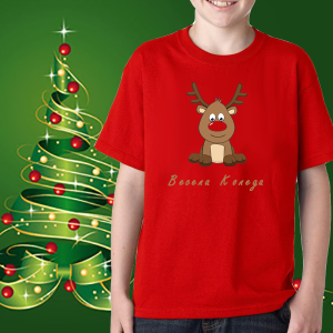 Детска коледна тениска Елен