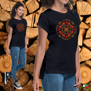 Удължена тениска / туника- Слънце