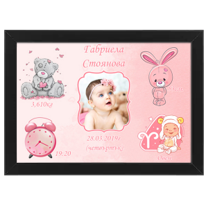 Постер-визитка за момиче