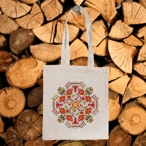 Торбичка от органичен памук- Слънце